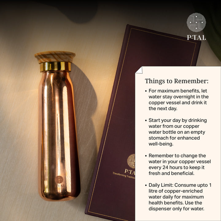 GORGEOUS COPPER WATER BOTTLE FOR $49 + FREE SHIPPING P-TAL