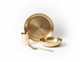 Bronze (Kansa) high hipped plate (Thaali) Set 10.5" - 5 pieces (1 Thaali, 2 bowls, 1 glass, 1 spoon)