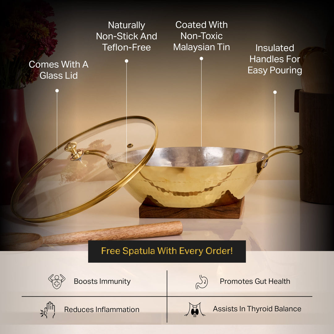 Benefits of Brass Flat Base Wok
