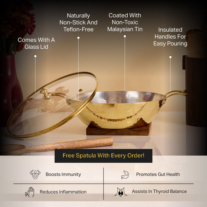 Benefits of Brass Flat Base Wok