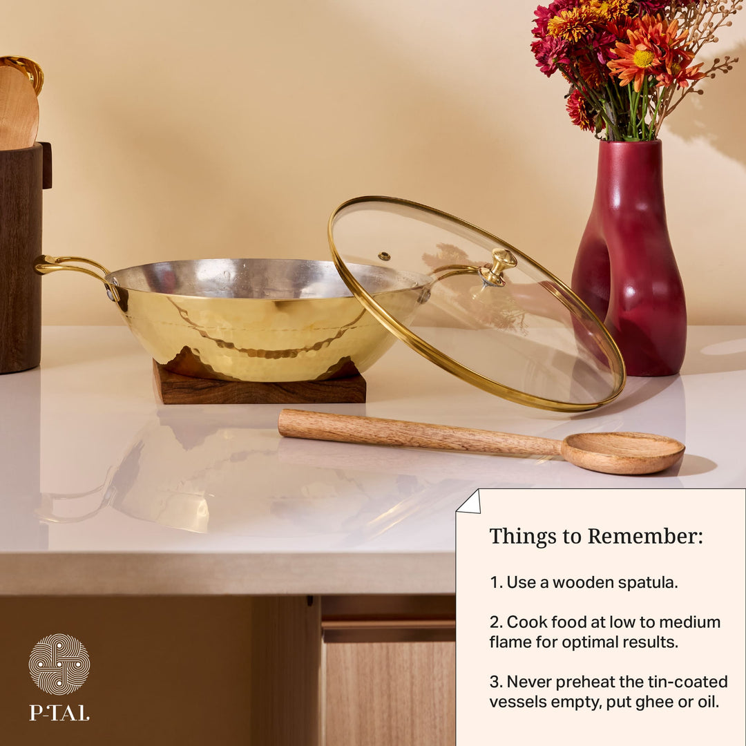 Things to Remember for using Brass Flat Base Wok