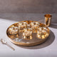 Bronze (Kansa) high hiped plate (Thaali) Set (13.5")