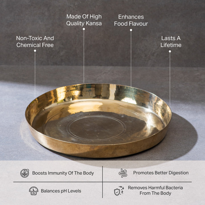 Bronze high hipped plate (Thaali)
