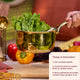 Brass Saucepan with insulated steel base with golden PVD coating handle