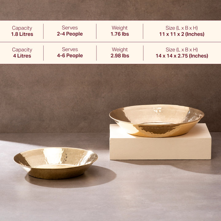 Brass Paraat (High Hipped Platter) P-TAL