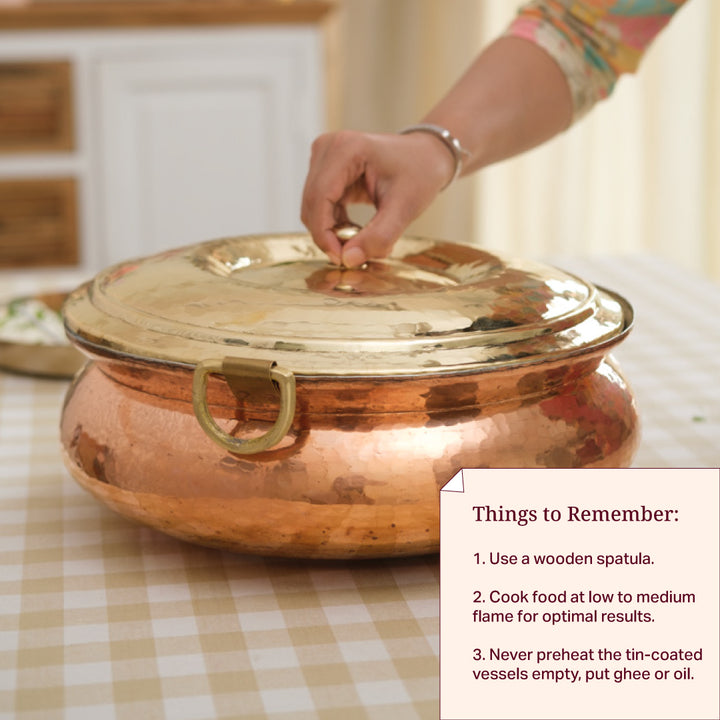 Copper Hammered Braiser - Copper Chafing Dish