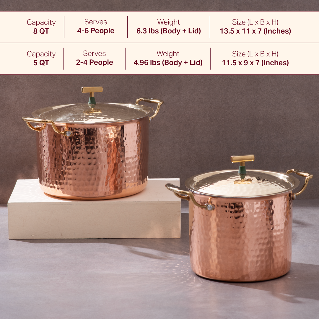 Set Of Copper Stockpot P-TAL
