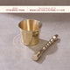 Chai Starter Kit (Brass Saucepan with Insulated handle + Brass Mortar and Pestle)