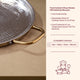 Brass Dosa Tawa with Insulated steel base with golden PVD coating handles- All Purpose Pan