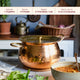 Copper Deep Bottom Cooking Pot - Stew Pot/Dutch Oven (Copper Madurai Handi)