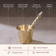 Chai Starter Kit (Brass Saucepan with Insulated handle + Brass Mortar and Pestle)