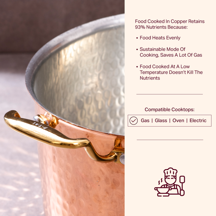 Set Of Copper Stockpot P-TAL