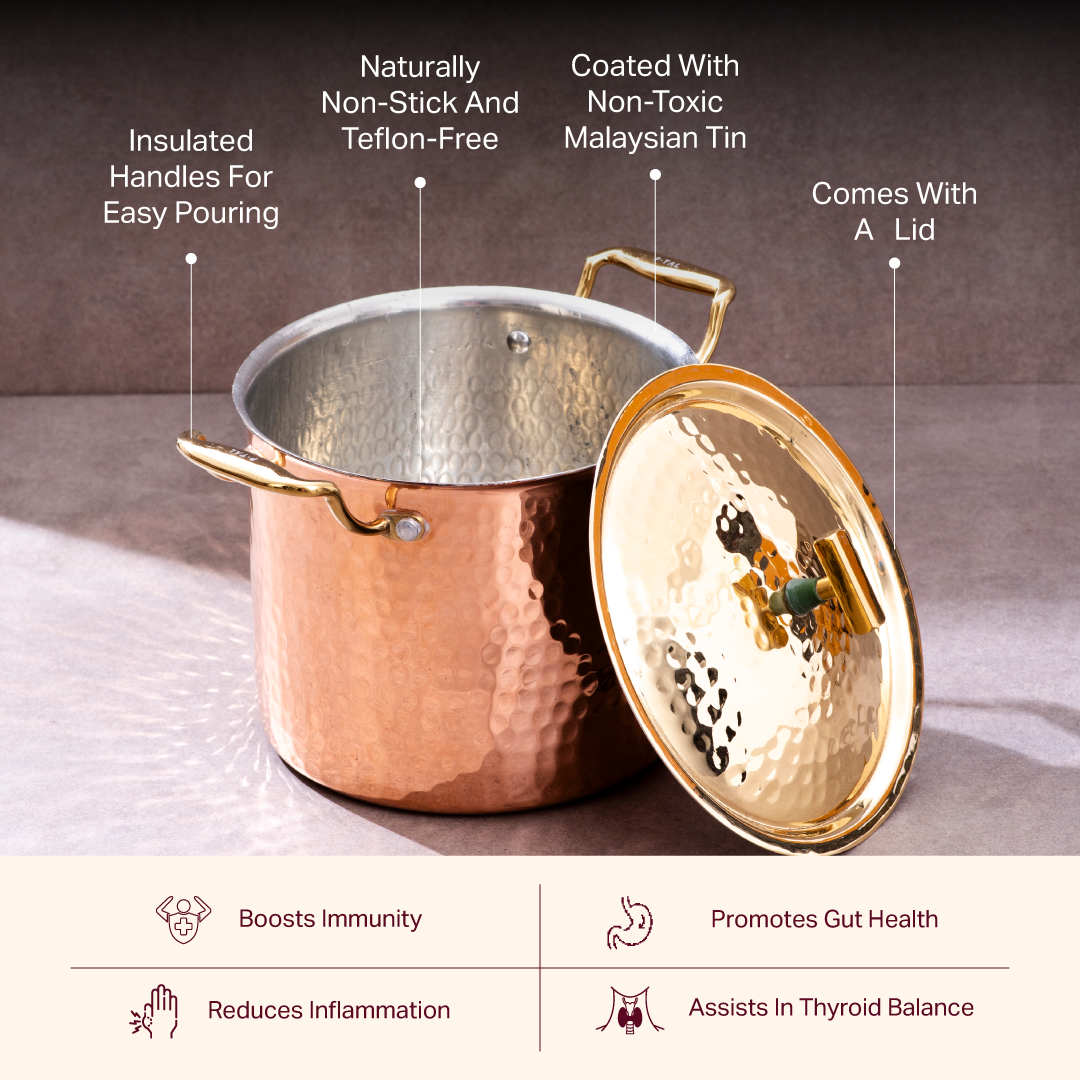 Set Of Copper Stockpot P-TAL