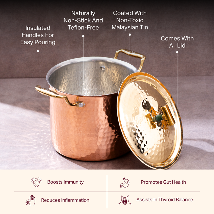 Set Of Copper Stockpot P-TAL
