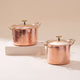 Set of Copper Stockpots (4 Piece Set)