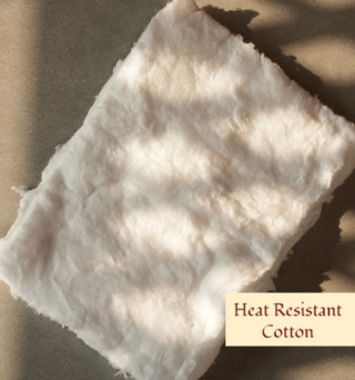 Heat resistant cotton