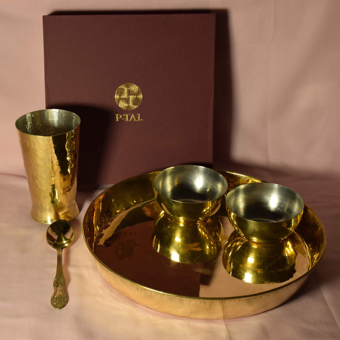 Brass Dinner set (High hipped plate)