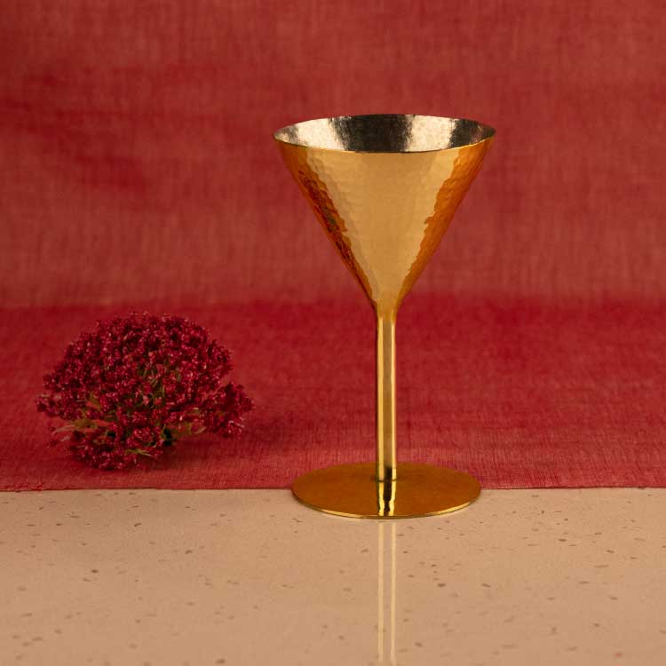 Brass Cocktail Glass